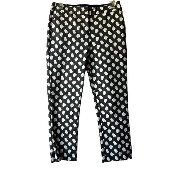 Boden Richmond Ankle Trouser Pant in Leaf Print Olive Green 4P Preppy Resort - Picture 2 of 15